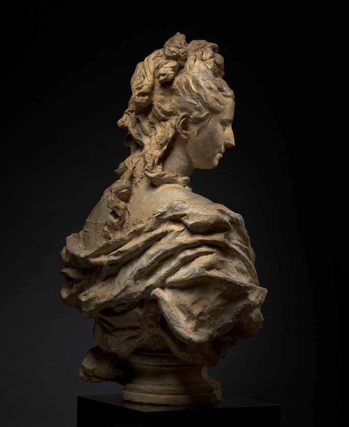 Jean-Baptiste  CARPEAUX - Buste de Madamme le Baronne de Sipière (1855-1905) | MasterArt
